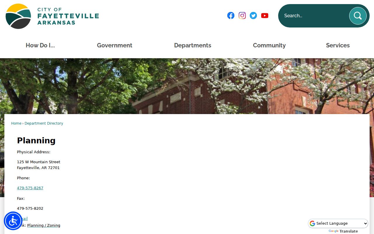 Fayetteville people directories planning staff directory